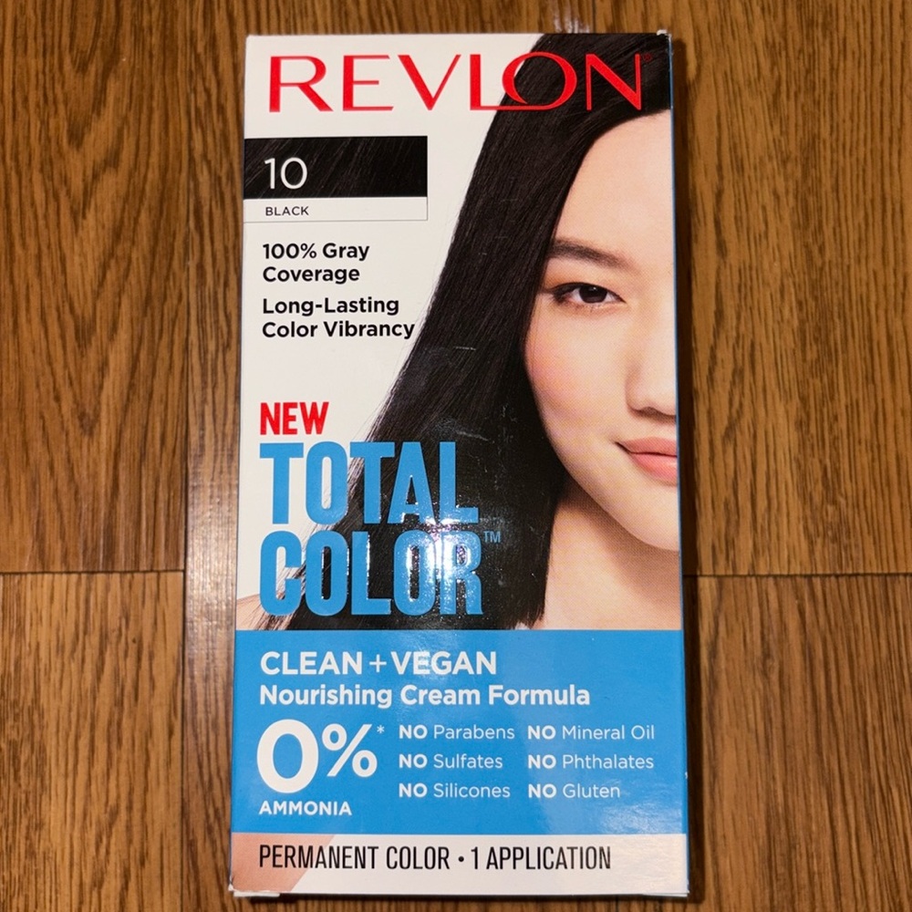 Revlon Black Hair Color Sleek Shine Professional (pack of 5)